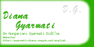 diana gyarmati business card